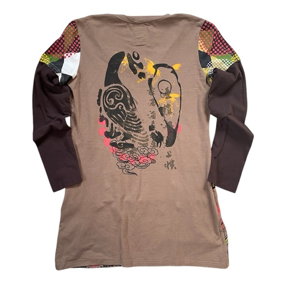 Vintage Y2K Rhinestone Pop Art Custo Barcelona Style Mini Dress Size Medium - Picture 4 of 10